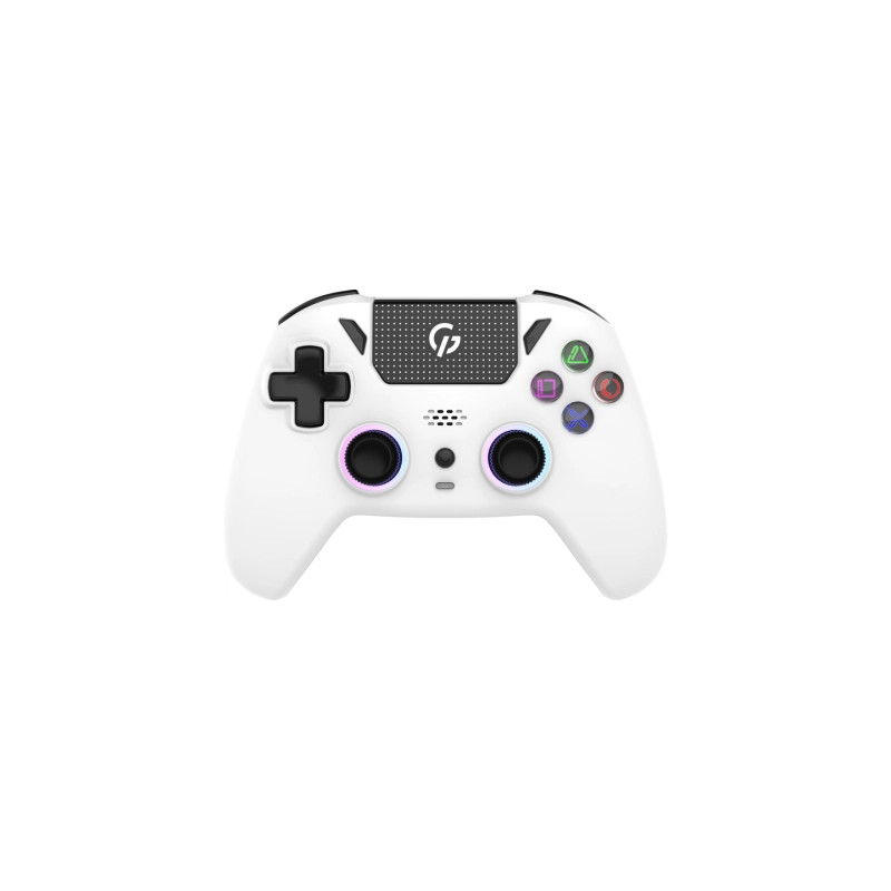 Геймпад GamePro GPS13W BT 5.3/USB/PC/iOS/Android/PS3/PS4 RGB White (GPS13W)