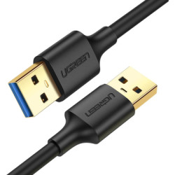 Дата кабель USB 3.0 AM/AM 0.5m US128 black Ugreen (10369)
