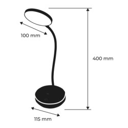 Настільна лампа Eurolamp 5W 400Lm 2800-6500K Type-C+Battery 2400mAh (LED-TLB-5W)