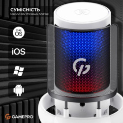 Мікрофон GamePro UGM105W White (UGM105W)