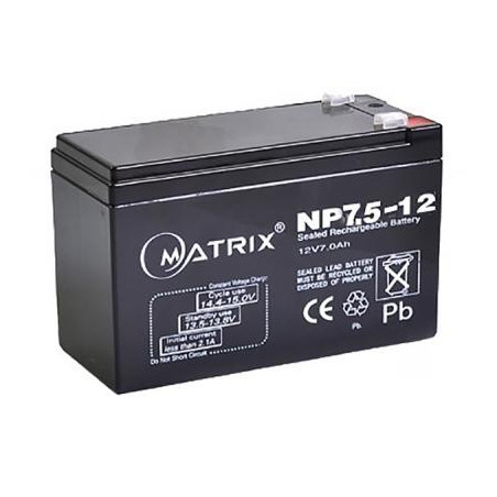 Батарея до ДБЖ Matrix 12V 7.5AH (NP7.5_12)