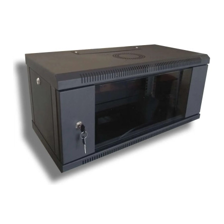 Шафа настінна Hypernet 4U 19" 600x350 (WMNC-350-4U-FLAT-BLACK)