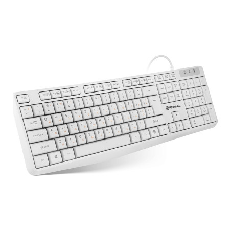 Клавіатура REAL-EL RK-513 USB White (EL123100047)