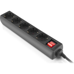 Мережевий фільтр живлення REAL-EL RS-PROTECT M 10m, black (EL122300037)