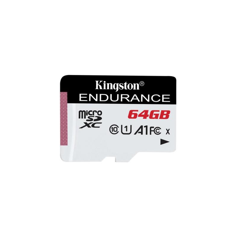 Карта пам'яті Kingston 64GB microSDXC class 10 UHS-I U1 A1 High Endurance (SDCE/64GB)