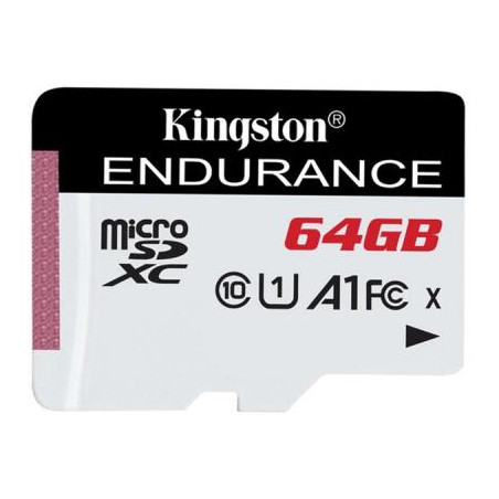 Карта пам'яті Kingston 64GB microSDXC class 10 UHS-I U1 A1 High Endurance (SDCE/64GB)