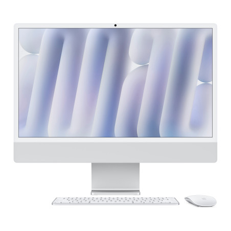 Комп'ютер Apple 24" iMac Retina 4.5K / Apple M4 (10-c/CPU, 10-c/GPU), 16, 256, Silver (MWUU3UA/A)
