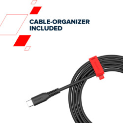 Дата кабель USB-C to USB-C 2.0m CC60SC 60W White Canyon (CNS-CC60SC20W)