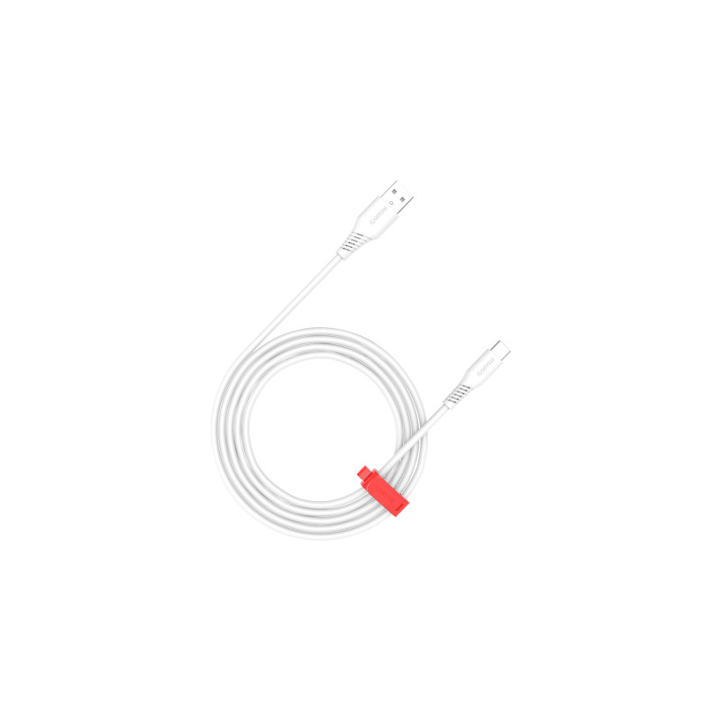 Дата кабель USB 2.0 AM to USB-C 1.2m 18W White Canyon (CNS-AC18SC12W)