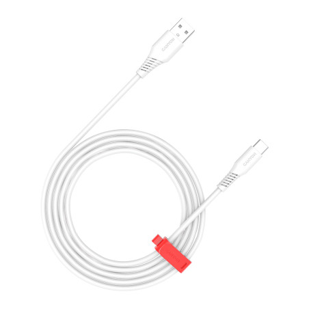 Дата кабель USB 2.0 AM to USB-C 1.2m 18W White Canyon (CNS-AC18SC12W)