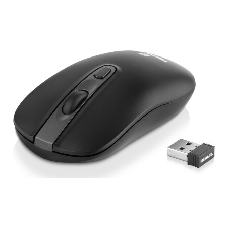 Мишка REAL-EL RM-350W Wireless Black/Gray (EL123200043)