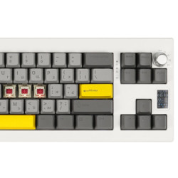 Клавіатура Epomaker Shadow-X 70 Mulan Switch Hot-Swap LCD Screen RGB Wireless/Bluetooth/USB UA White (SHX-W-M)