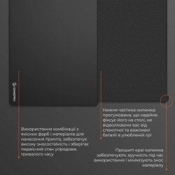 Килимок для мишки GamePro MP275B Speed/Control Black (MP275B)