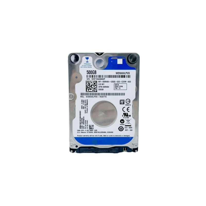 Жорсткий диск для ноутбука 2.5" 500GB WD (WD5000LPVX)