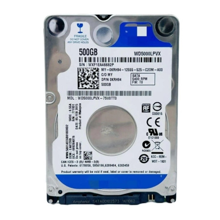 Жорсткий диск для ноутбука 2.5" 500GB WD (WD5000LPVX)