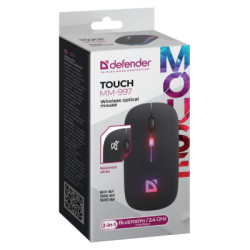 Мишка Defender Touch MM-997 Silent Wireless RGB Black (52997)
