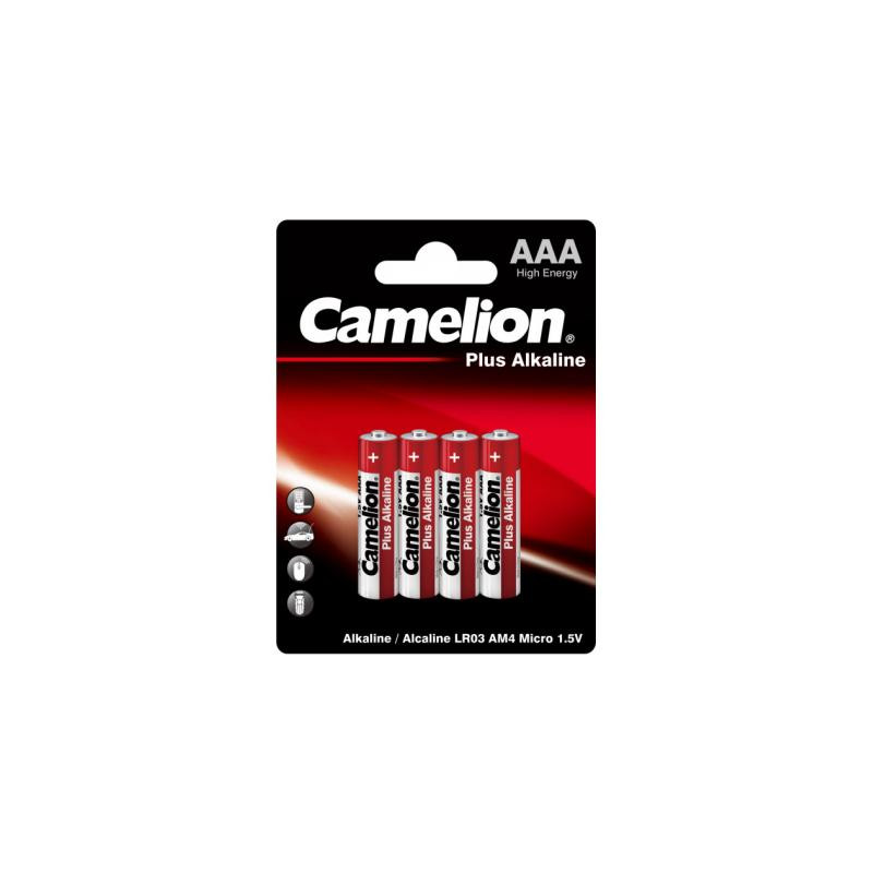 Батарейка Camelion AAA LR03 Plus Alkaline * 4 (LR03-BP4)