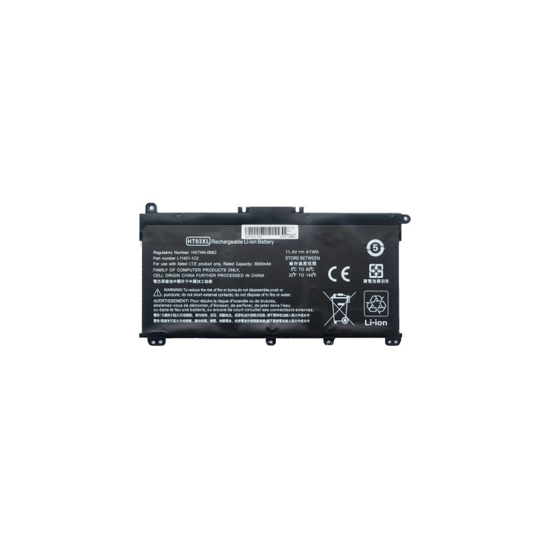 Акумулятор до ноутбука HP 250 G7 HT03XL, 3600mAh (41Wh), 3cell, 11.4V, Li-ion AlSoft (A47752)