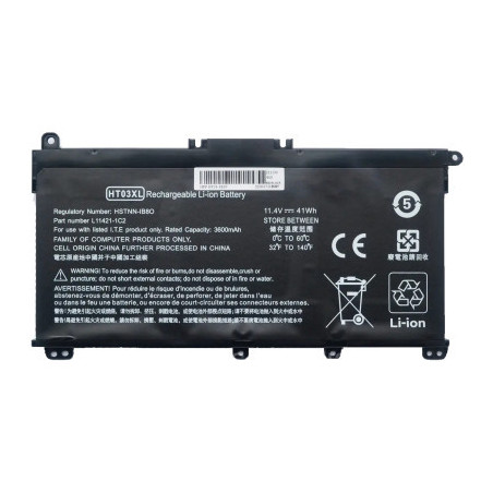 Акумулятор до ноутбука HP 250 G7 HT03XL, 3600mAh (41Wh), 3cell, 11.4V, Li-ion AlSoft (A47752)