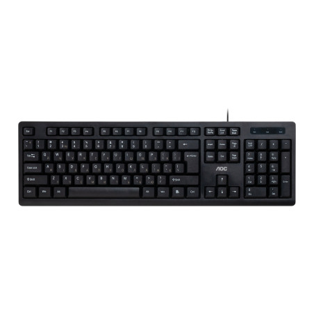 Клавіатура AOC KB100B USB UA Black (KB100B/97)