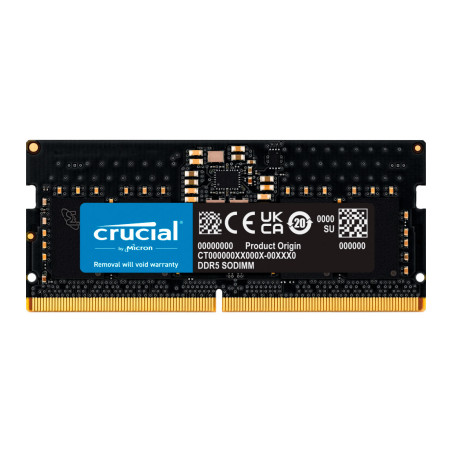 Модуль пам'яті для ноутбука SoDIMM DDR5 8GB 5600 MHz Micron (CT8G56C46S5T)