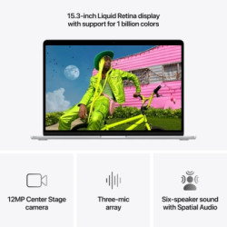 Ноутбук Apple MacBook Air 15 M5 A3448 Silver (MDVC4UA/A)