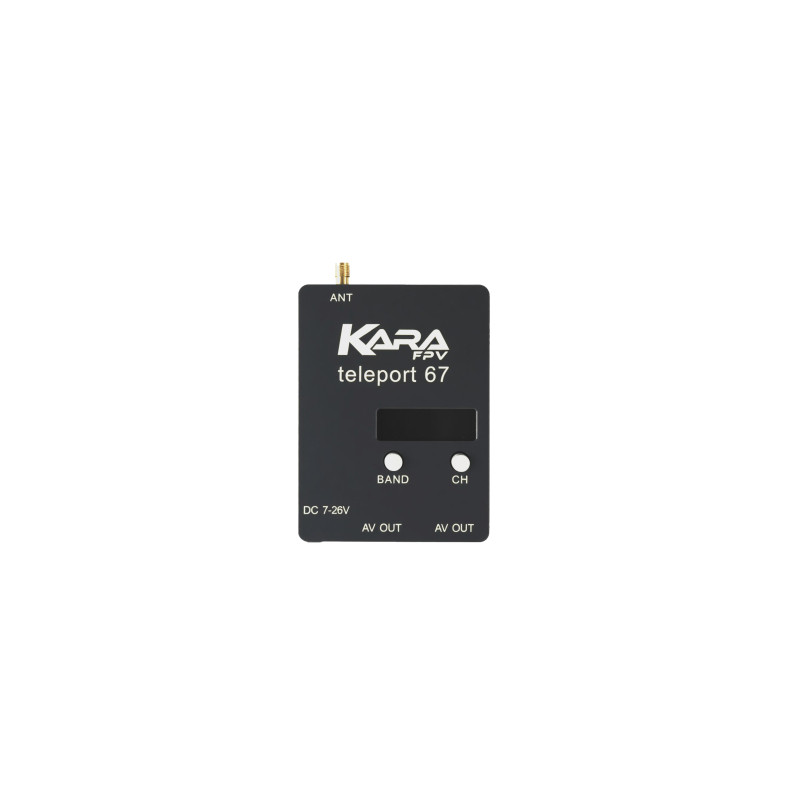 Відеоприймач (VRX) KaraFPV Teleport67 6.1G-7.2G (RX6704)