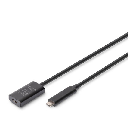Дата кабель USB-С to USB-C 5.0m M/F USB3.2 Gen2 Active 10G Digitus (DA-73112)