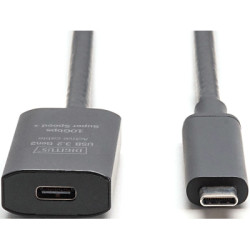 Дата кабель USB-С to USB-C 5.0m M/F USB3.2 Gen2 Active 10G Digitus (DA-73112)