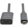 Дата кабель USB-С to USB-C 5.0m M/F USB3.2 Gen2 Active 10G Digitus (DA-73112)