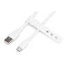 Дата кабель USB 2.0 AM to USB-C 2.0m 60W white Digitus (AK-300340-020-W)