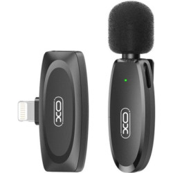 Мікрофон XO MKF08B з придушенням шуму lightning Black (XO MKF08B-IP)