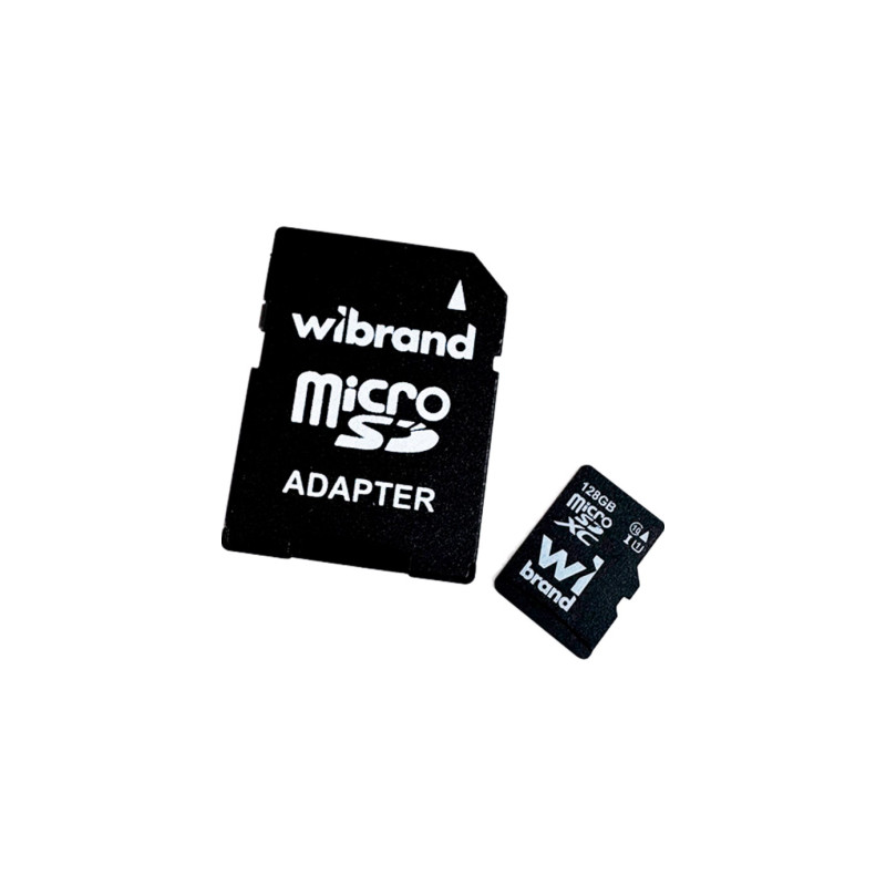 Карта пам'яті Wibrand 128GB microSD class 10 (WICDHU1/128GB-A)