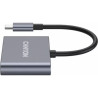 Концентратор Canyon hub DS-3 3in1 USB-C Dark Grey (CNS-TDS3)