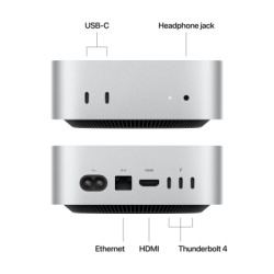 Комп'ютер Apple A3238 Mac mini / Apple M4(10C CPU/10C GPU), 16, 512 (MU9E3UA/A)