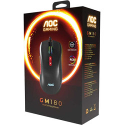 Мишка AOC GM180B LED USB Black (GM180B/LA)