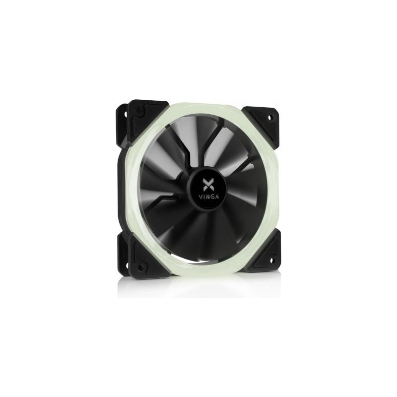 Кулер до корпусу Vinga LED fan-01 white