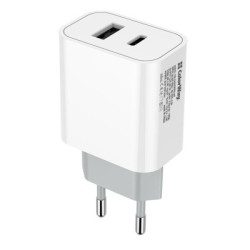 Зарядний пристрій ColorWay Type-C PD + USB QC3.0 (20W) V2 white (CW-CHS025QPD-WT)