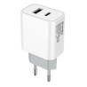 Зарядний пристрій ColorWay Type-C PD + USB QC3.0 (20W) V2 white (CW-CHS025QPD-WT)