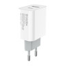 Зарядний пристрій ColorWay Type-C PD + USB QC3.0 (20W) V2 white (CW-CHS025QPD-WT)