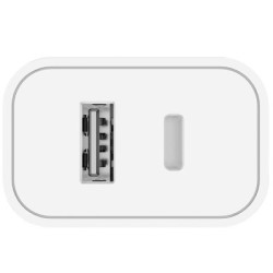 Зарядний пристрій ColorWay Type-C PD + USB QC3.0 (20W) V2 white (CW-CHS025QPD-WT)