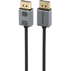 Кабель мультимедійний DisplayPort M to DisplayPort M V2.0 Promate (dplink-16k.black)