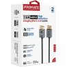Кабель мультимедійний DisplayPort M to DisplayPort M V2.0 Promate (dplink-16k.black)