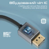 Кабель мультимедійний DisplayPort M to DisplayPort M V2.0 Promate (dplink-16k.black)