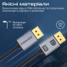 Кабель мультимедійний DisplayPort M to DisplayPort M V2.0 Promate (dplink-16k.black)