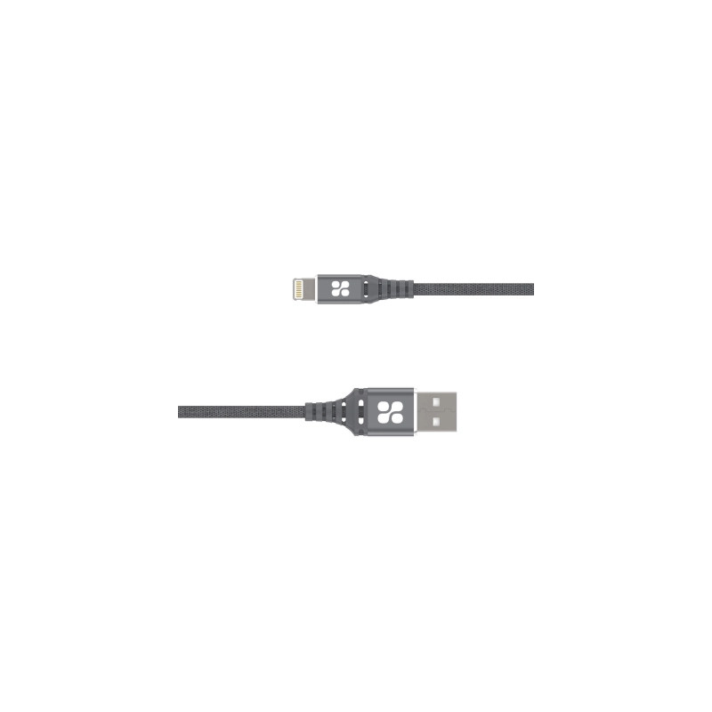 Дата кабель USB 2.0 AM to Lightning 1.2m grey Promate (nervelink-i.grey)