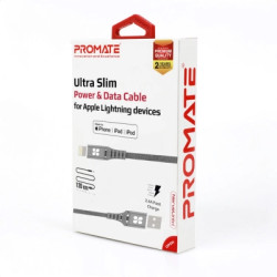 Дата кабель USB 2.0 AM to Lightning 1.2m grey Promate (nervelink-i.grey)