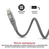 Дата кабель USB 2.0 AM to Lightning 1.2m grey Promate (nervelink-i.grey)