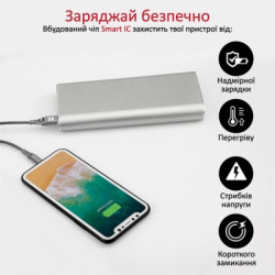 Дата кабель USB 2.0 AM to Lightning 1.2m grey Promate (nervelink-i.grey)