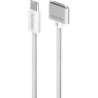 Дата кабель USB-C to MagSafe 3 white Promate (magcord-140pd.white)
